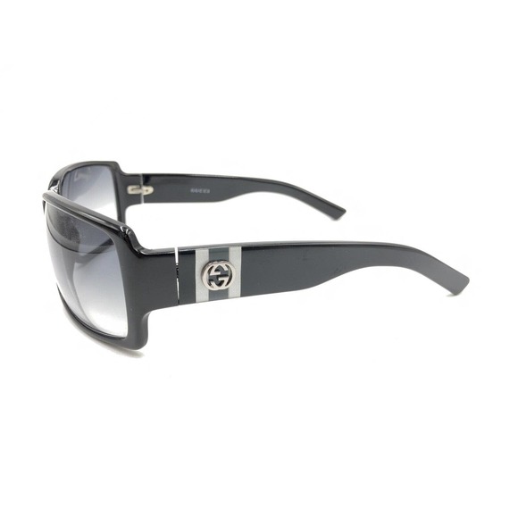 Gucci GG 2563/S Z8P Black Oversize Sunglasses Gray Lens 60-17 120 Italy Designer - Picture 7 of 12
